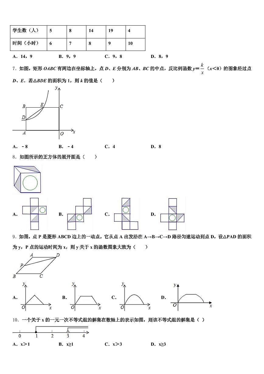 济宁市曲阜市2025届中考数学四模试卷含解析第2页
