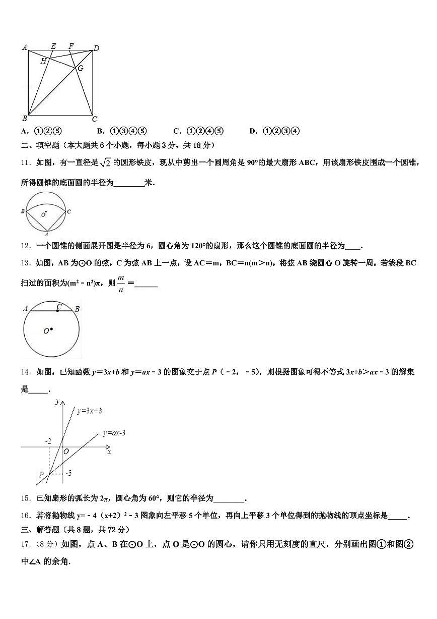 2025届湖北省黄石市下陆区中考数学考前最后一卷含解析第3页