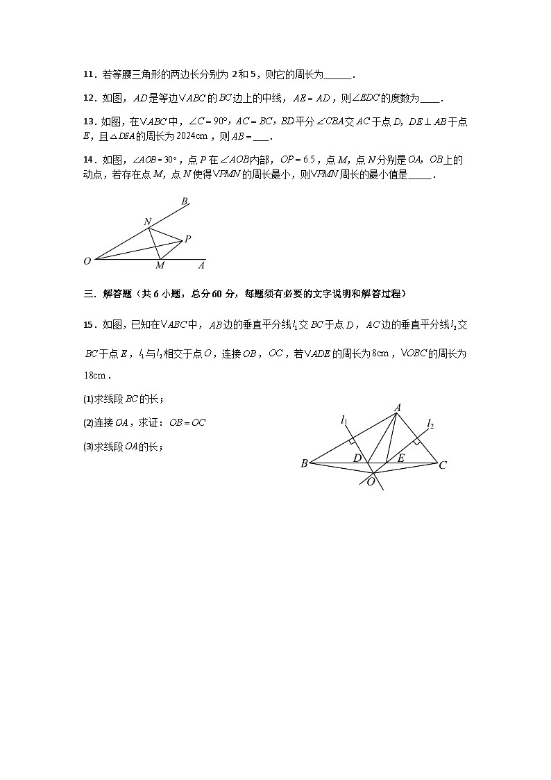第十二章  全等三角形  单元测试卷 （含答案）-2025—2026学年华东师大版八年级数学上册第3页