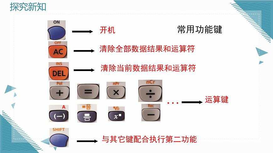 2025年鲁教版（五四制）教材初中数学六年级上册2.8用计算器进行计算课件第3页