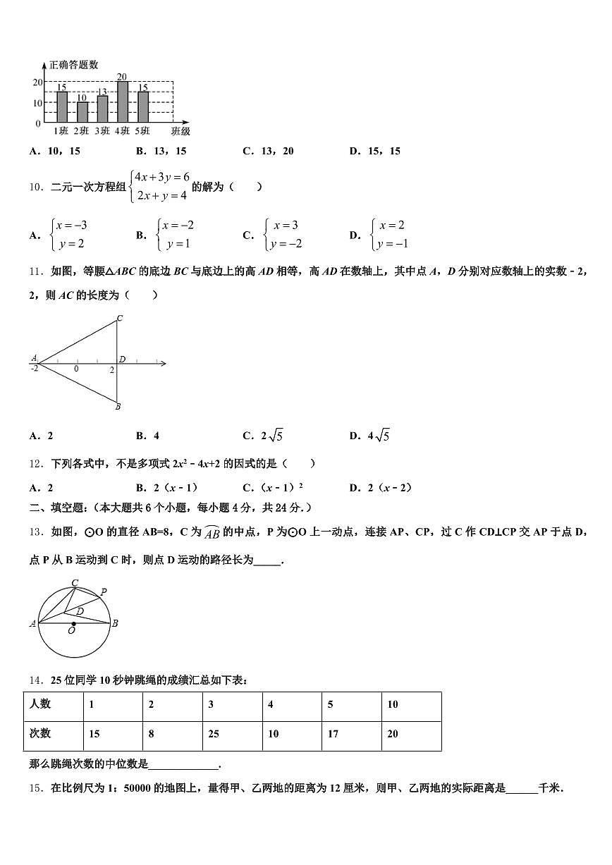 2025年德州市夏津县中考数学考试模拟冲刺卷含解析第2页