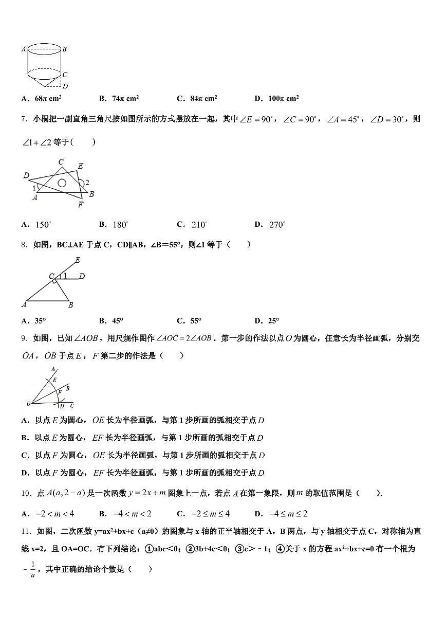 2025届漳州市龙海市中考数学考试模拟冲刺卷含解析第2页