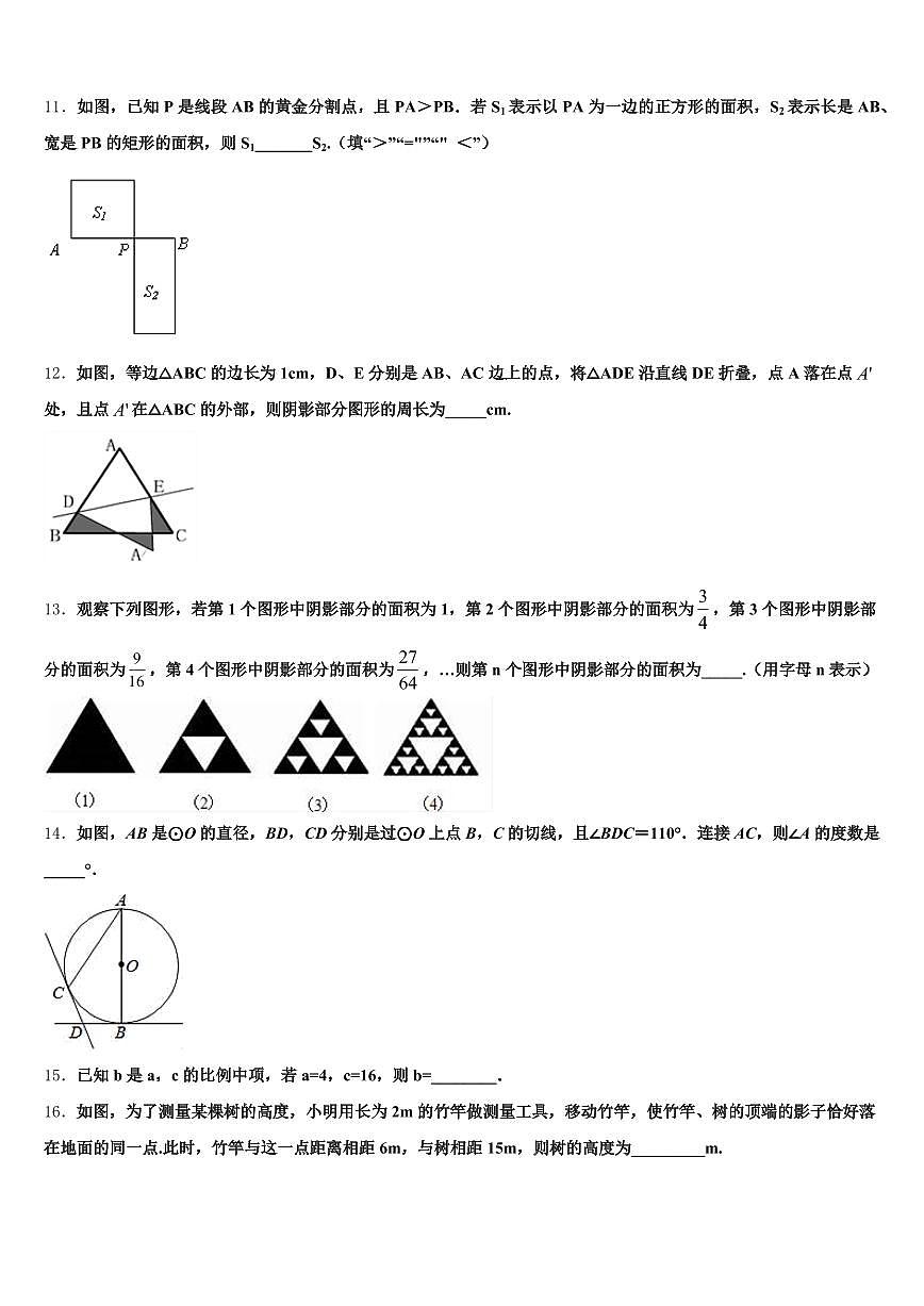 2025年泉州市安溪县中考适应性考试数学试题含解析第3页