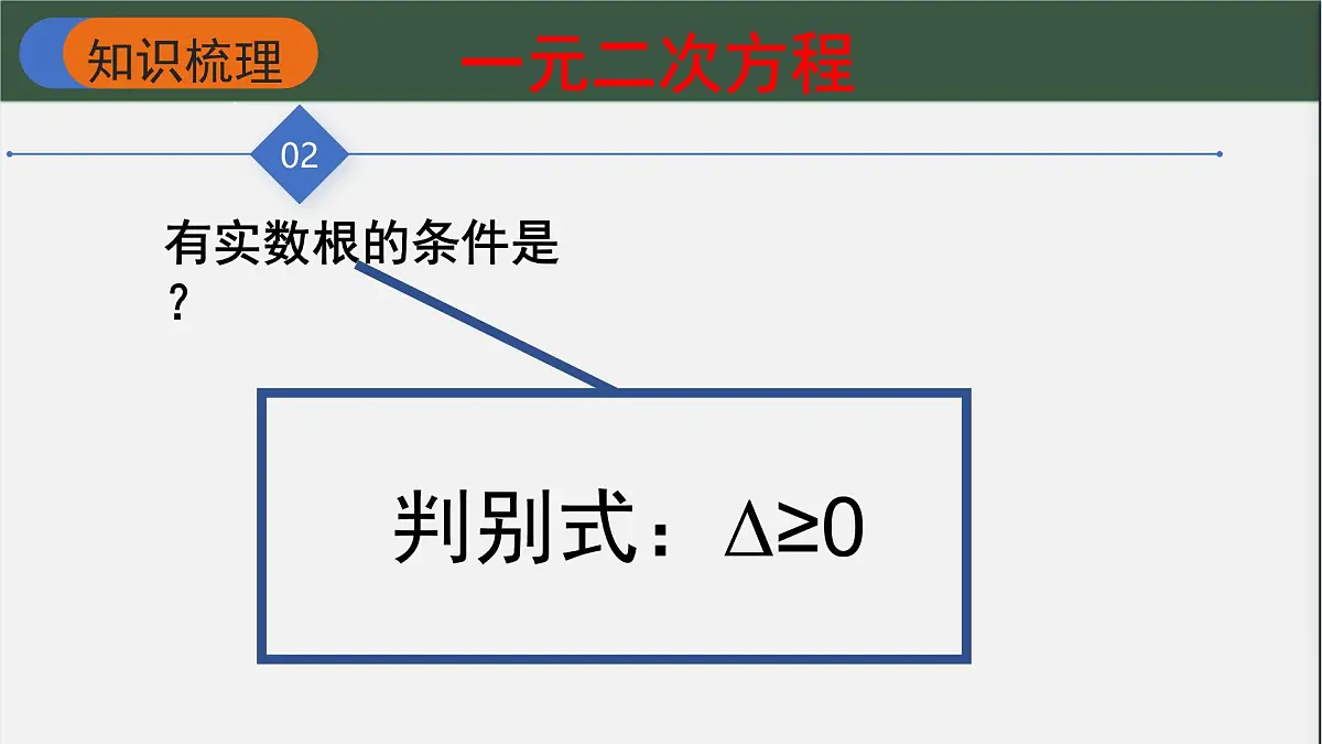 华东师大（2012版）数学九年级上册《一元二次方程的根与系数的关系》复习课件ppt第5页