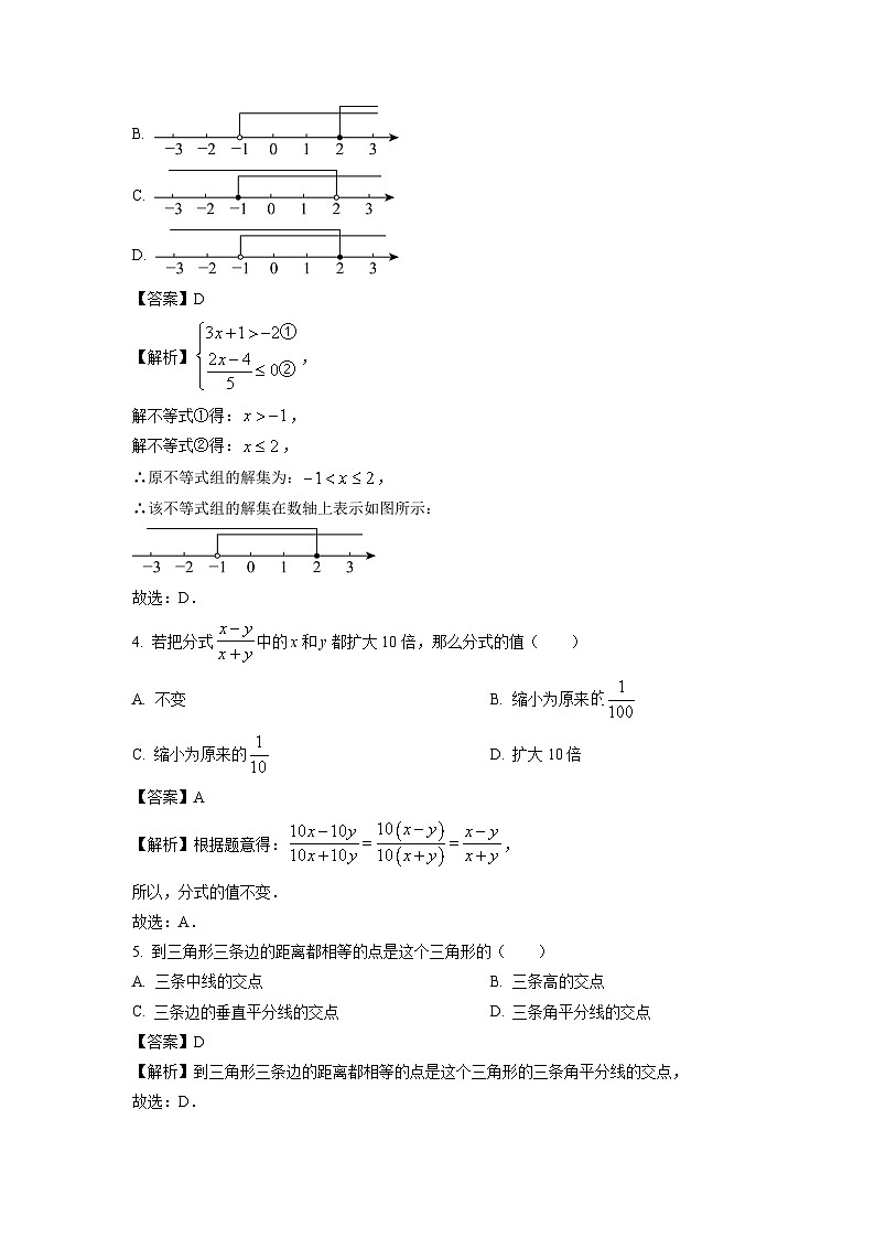 山西省运城市稷山县2024-2025学年八年级下学期期末测试数学试卷（解析版）第2页