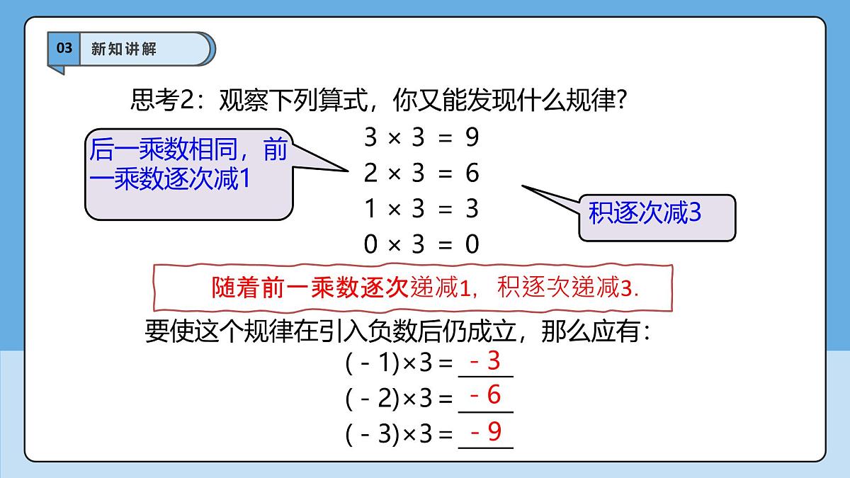  （2025-2026学年）人教版数学七年级上册2.2.1 有理数的乘法（第一课时）-课件第6页