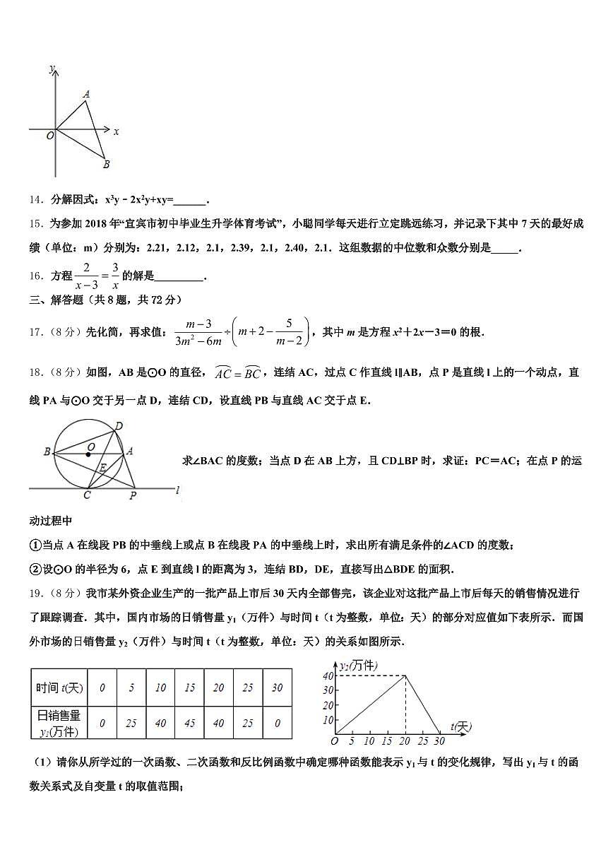 2024-2025学年辽宁省大连市旅顺口区中考猜题数学试卷含解析第3页