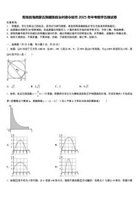 青海省海西蒙古族藏族自治州德令哈市2025年中考数学五模试卷含解析