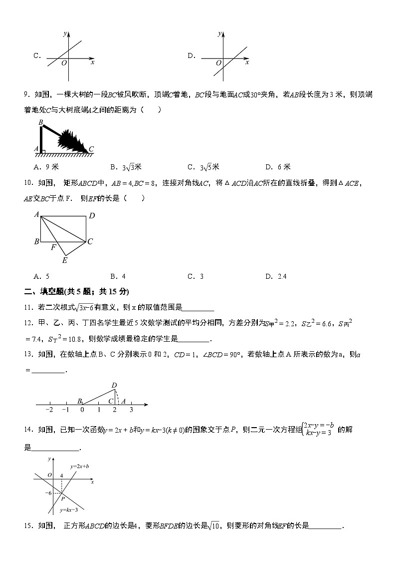 广东省（人教版）2025年秋季九年级数学上册开学考试模拟卷  含解析第2页