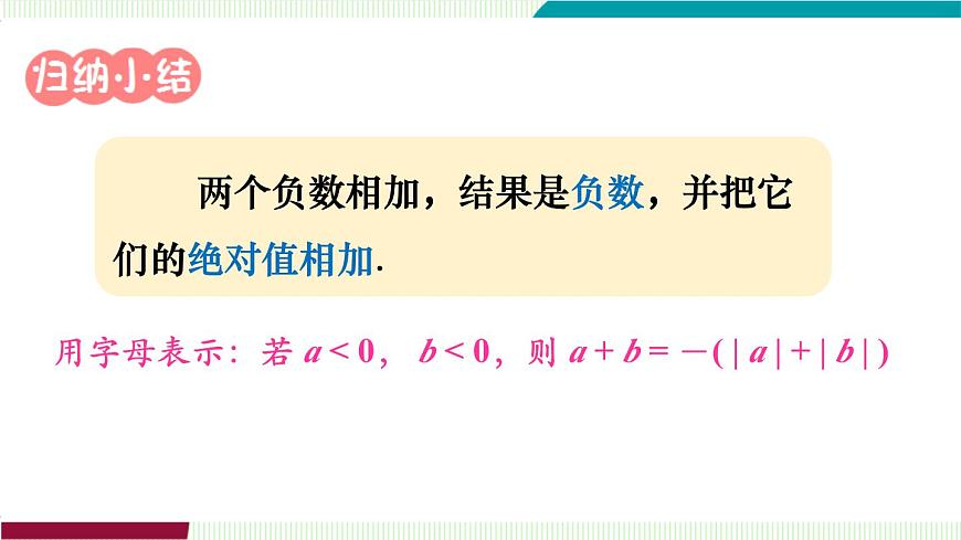 第1课时　有理数的加法法则第7页