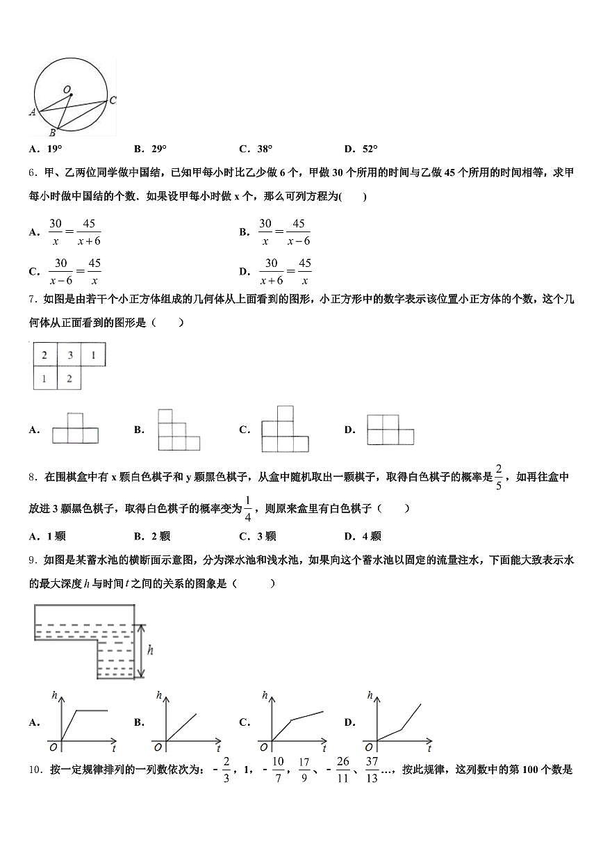 2025年四川省成都市双流县中考数学押题试卷含解析第2页