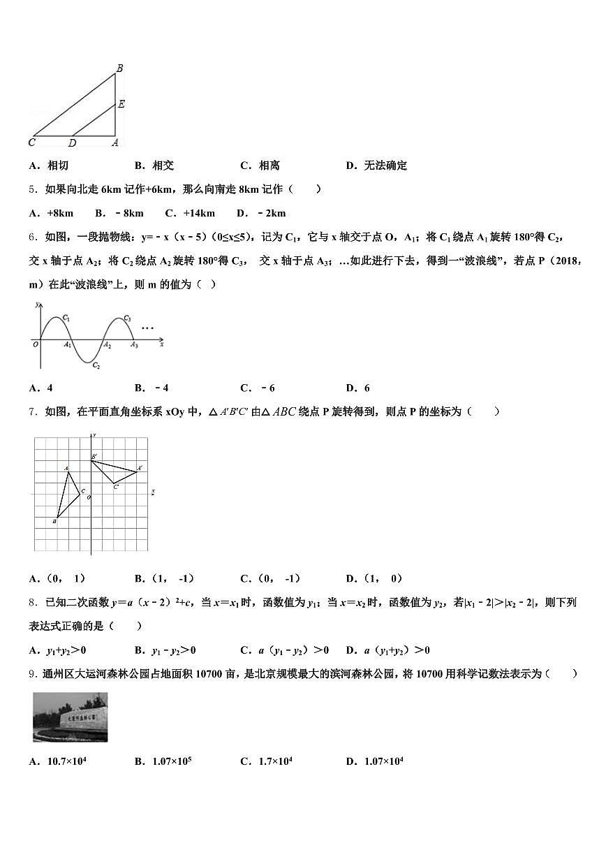 2024-2025学年恩施土家族苗族自治州利川市中考数学对点突破模拟试卷含解析第2页