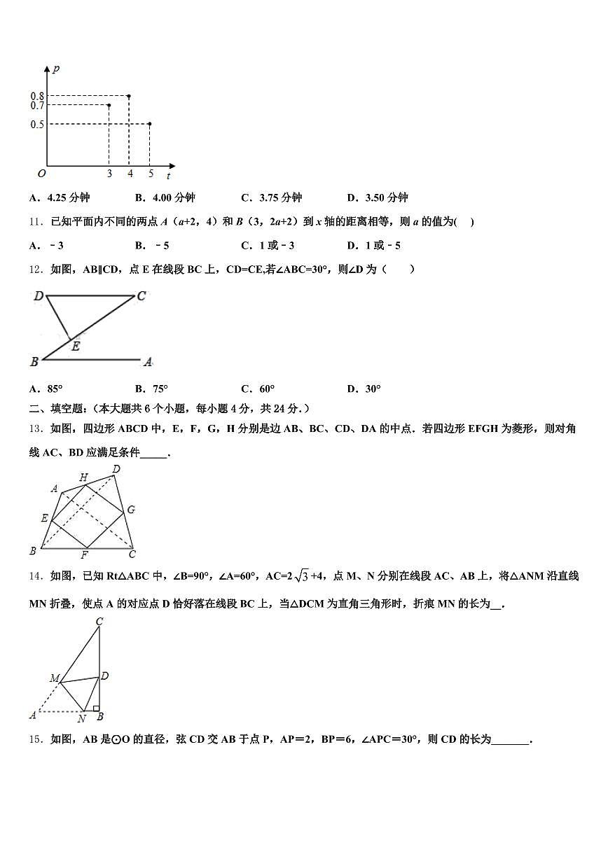 运城市绛县2025届中考数学模拟试题含解析第3页