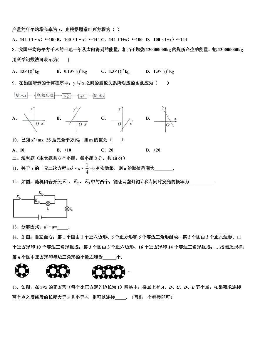 2025年江西省上饶市上饶县中考押题数学预测卷含解析第2页