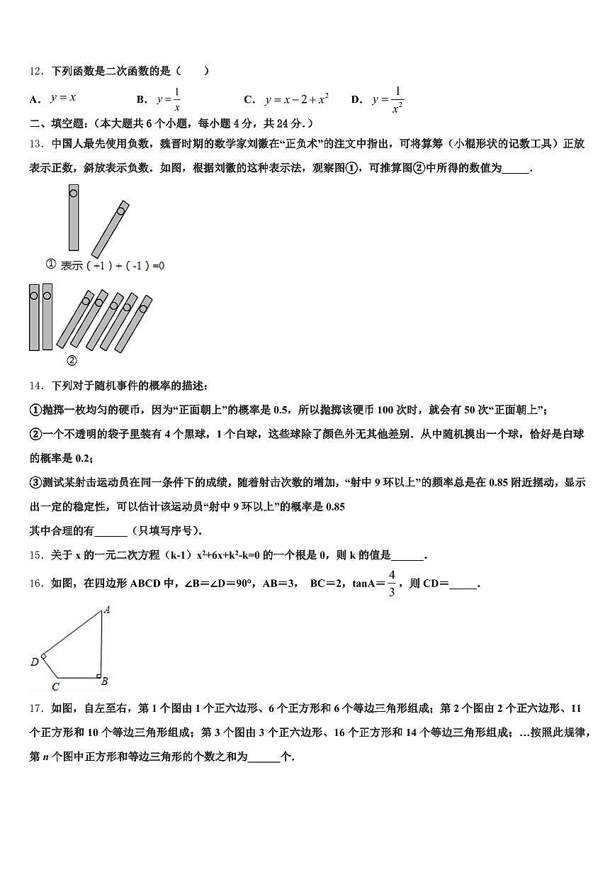 湖北省武汉市蔡甸区2025年中考数学猜题卷含解析第3页