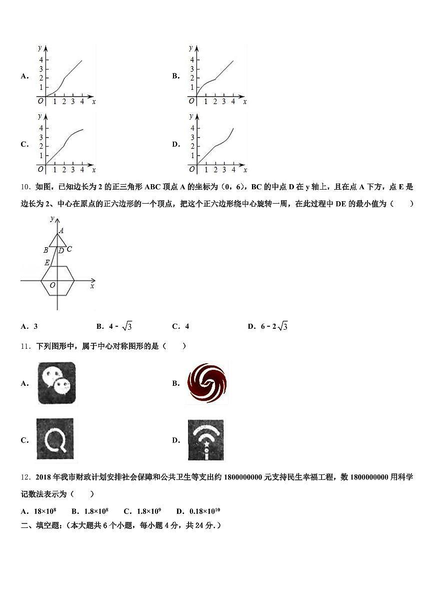 2024-2025学年文山壮族苗族自治州文山市中考数学最后冲刺浓缩精华卷含解析第3页