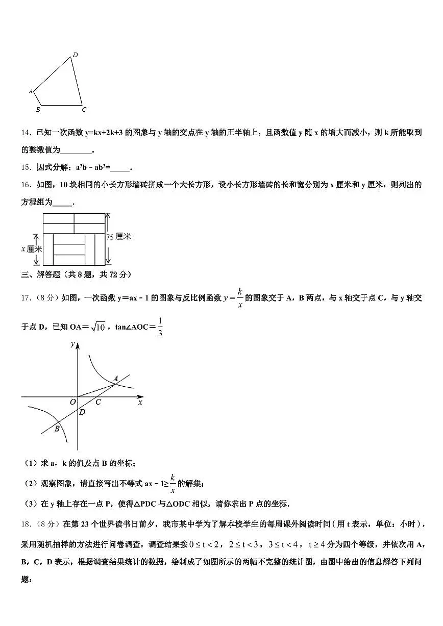 武汉市蔡甸区2024-2025学年中考冲刺卷数学试题含解析第3页