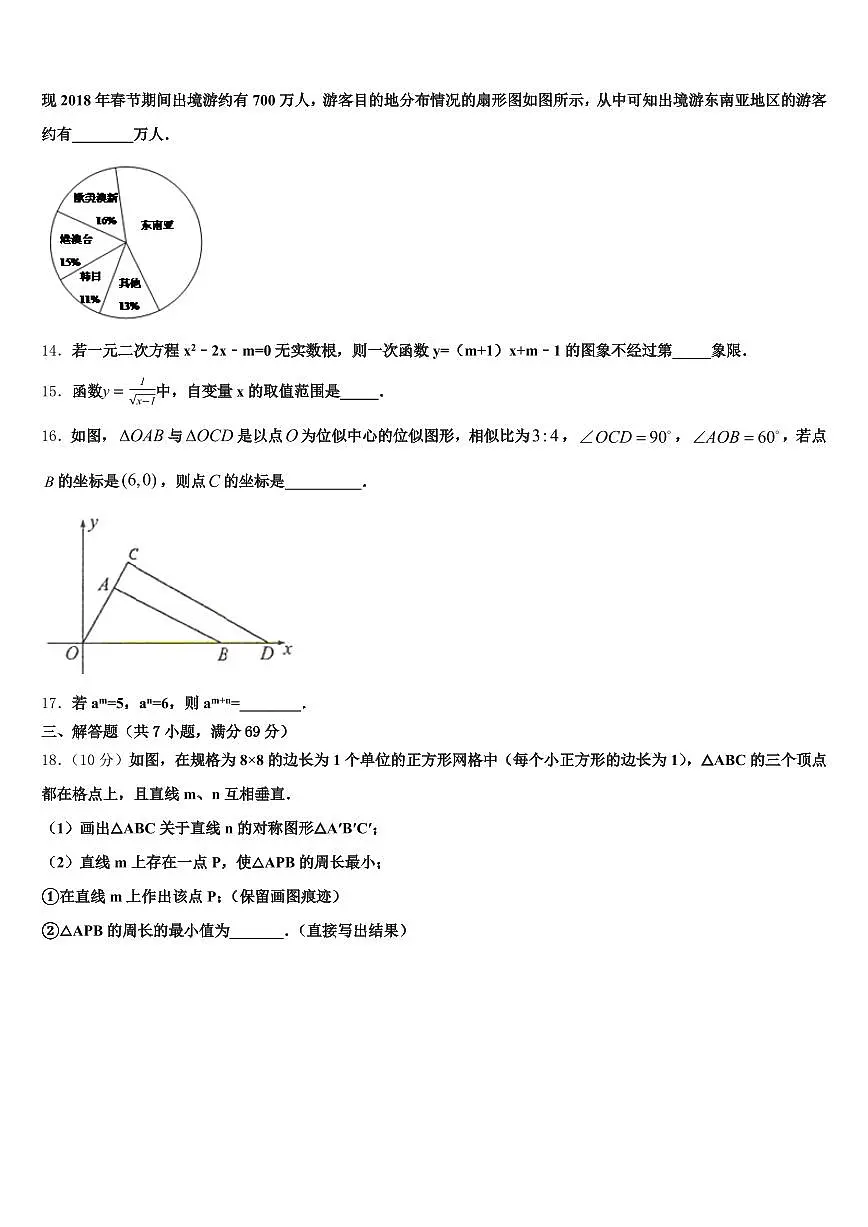 2025年黔东南苗族侗族自治州榕江县中考数学押题试卷含解析第3页