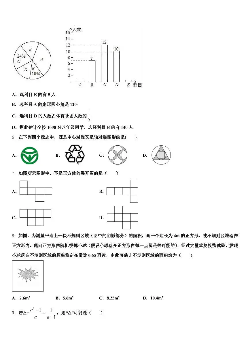 广东省深圳市龙华区2025届中考数学对点突破模拟试卷含解析第2页