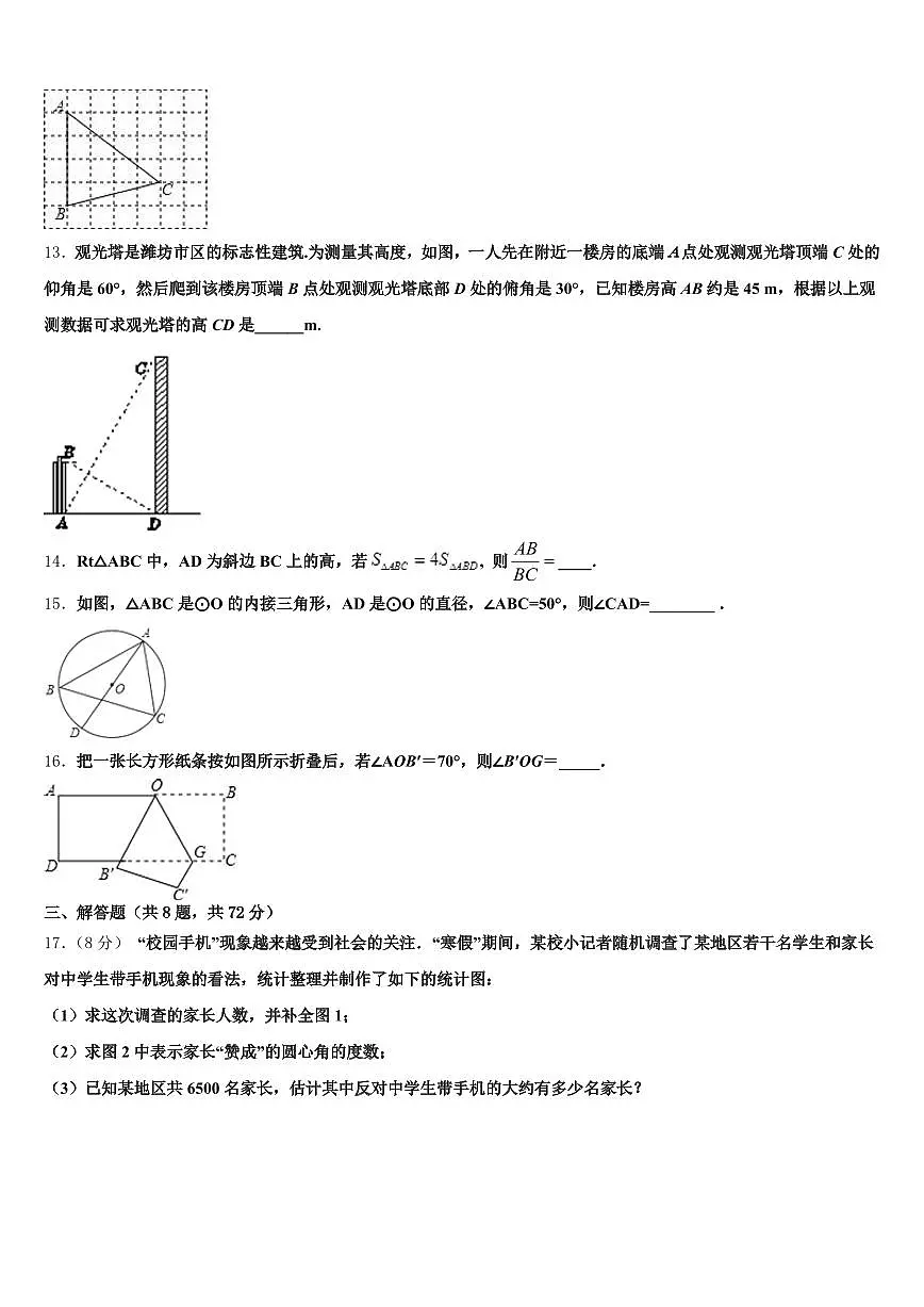 2024-2025学年襄阳市枣阳市中考数学最后冲刺模拟试卷含解析第3页