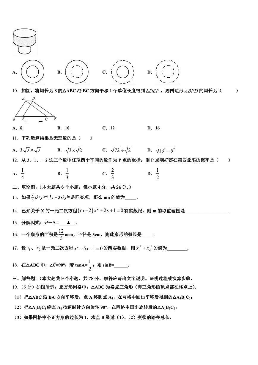 2024-2025学年新疆维吾尔喀什地区塔什库尔干塔吉克自治县中考数学最后冲刺浓缩精华卷含解析第3页