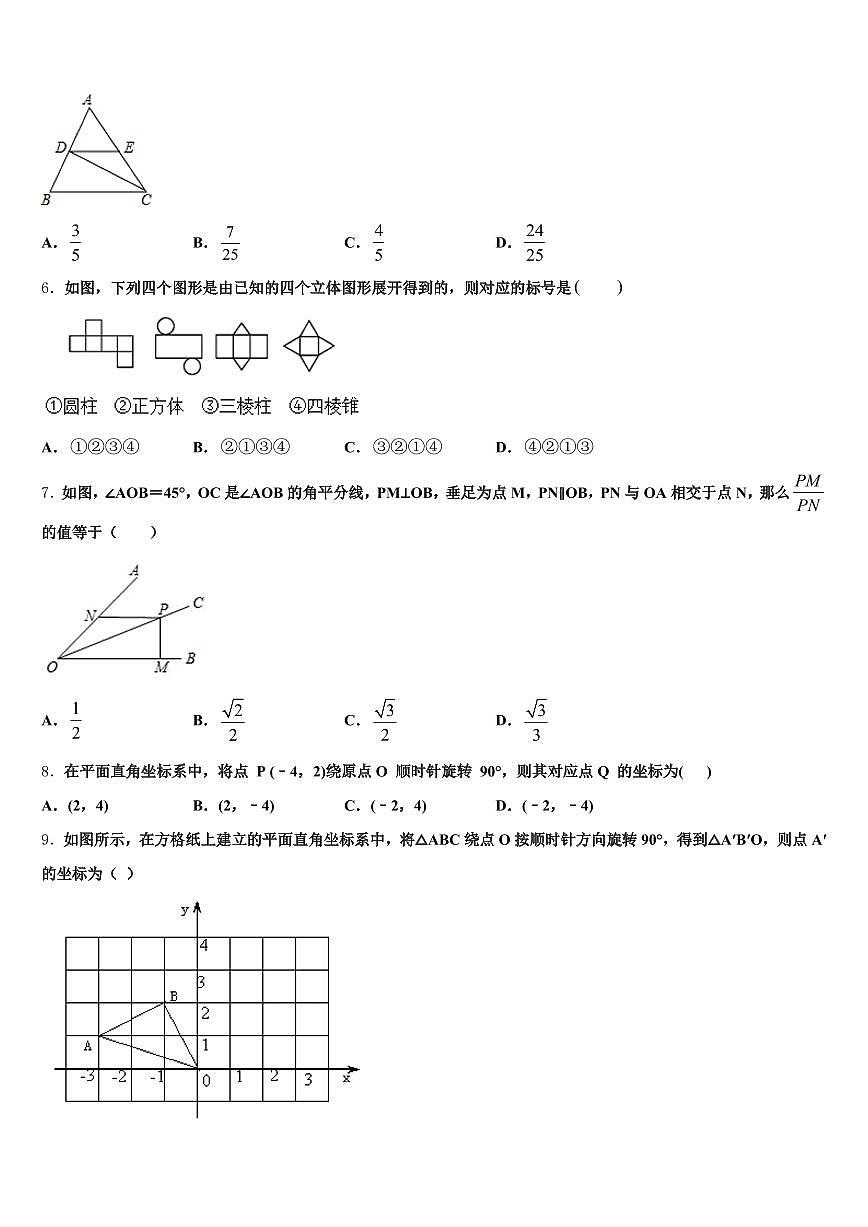 河北省衡水市阜城县2024-2025学年中考数学适应性模拟试题含解析第2页