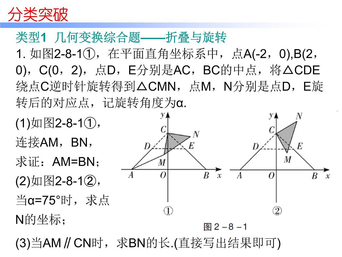 2026年中考数学题型专项突破 -专题八　 解答压轴题突破 课件第2页