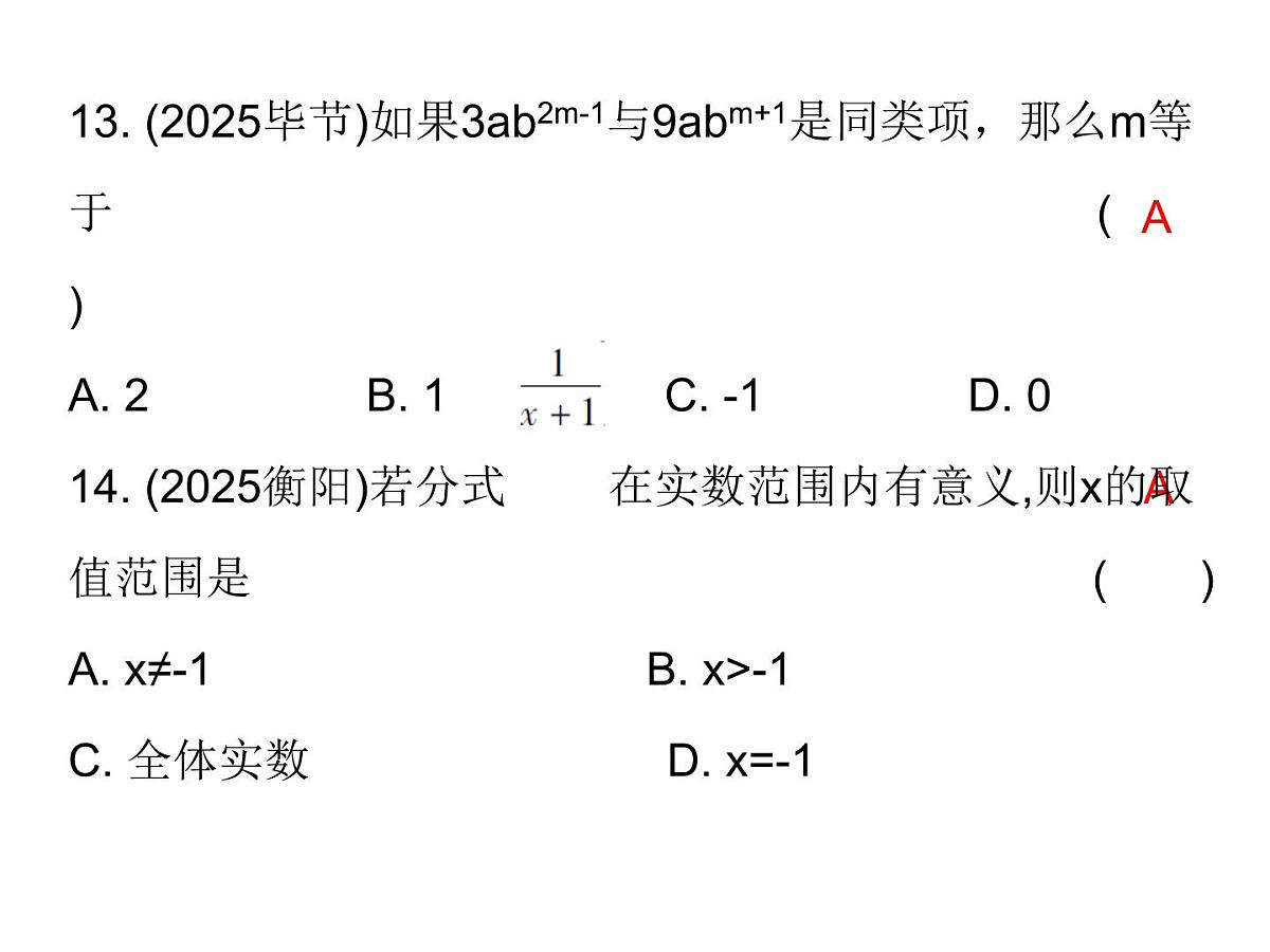 2026年中考数学题型专项突破 -专题一　 选择题突破 课件第7页