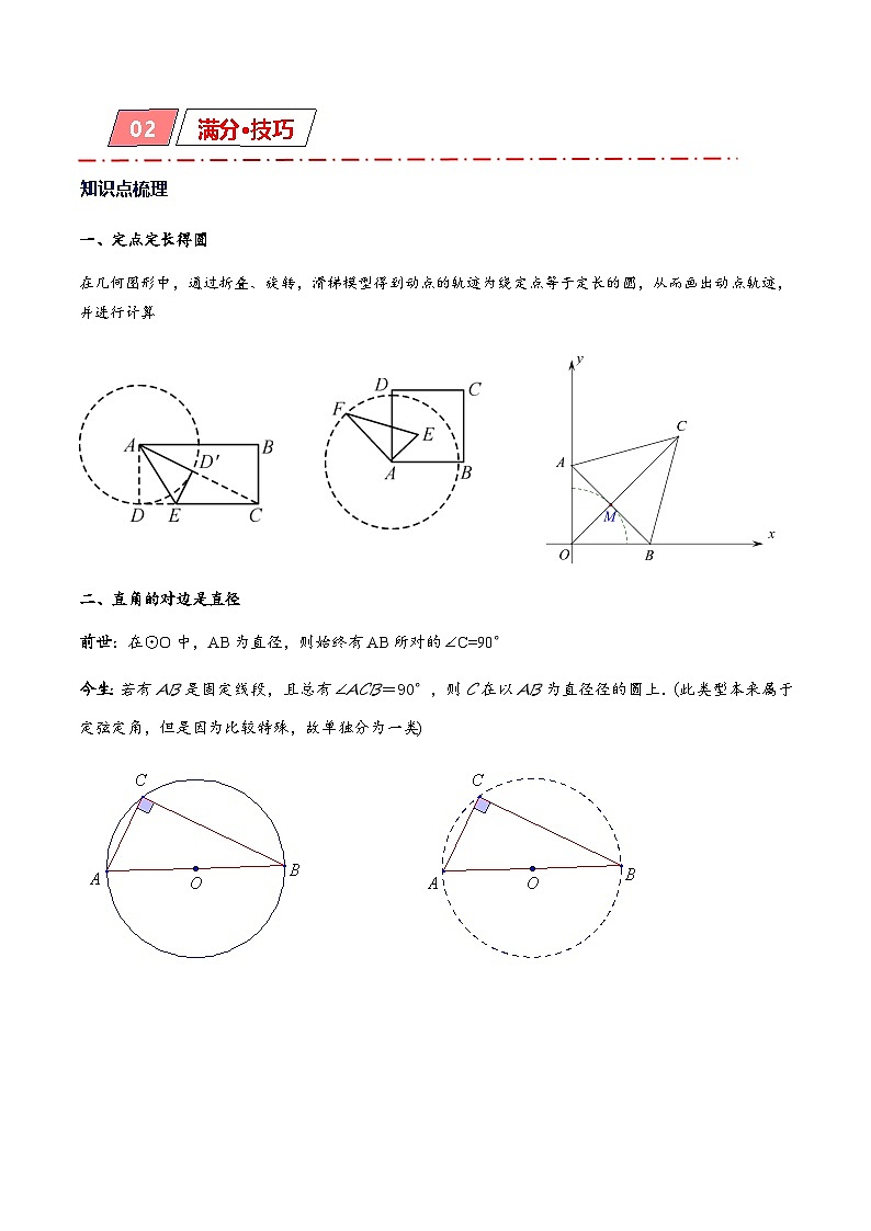2026年中考数学-模型·方法·技巧突破训练  专题2-3八种隐圆类最值问题，圆来如此简单（学生版+名师详解版）第2页
