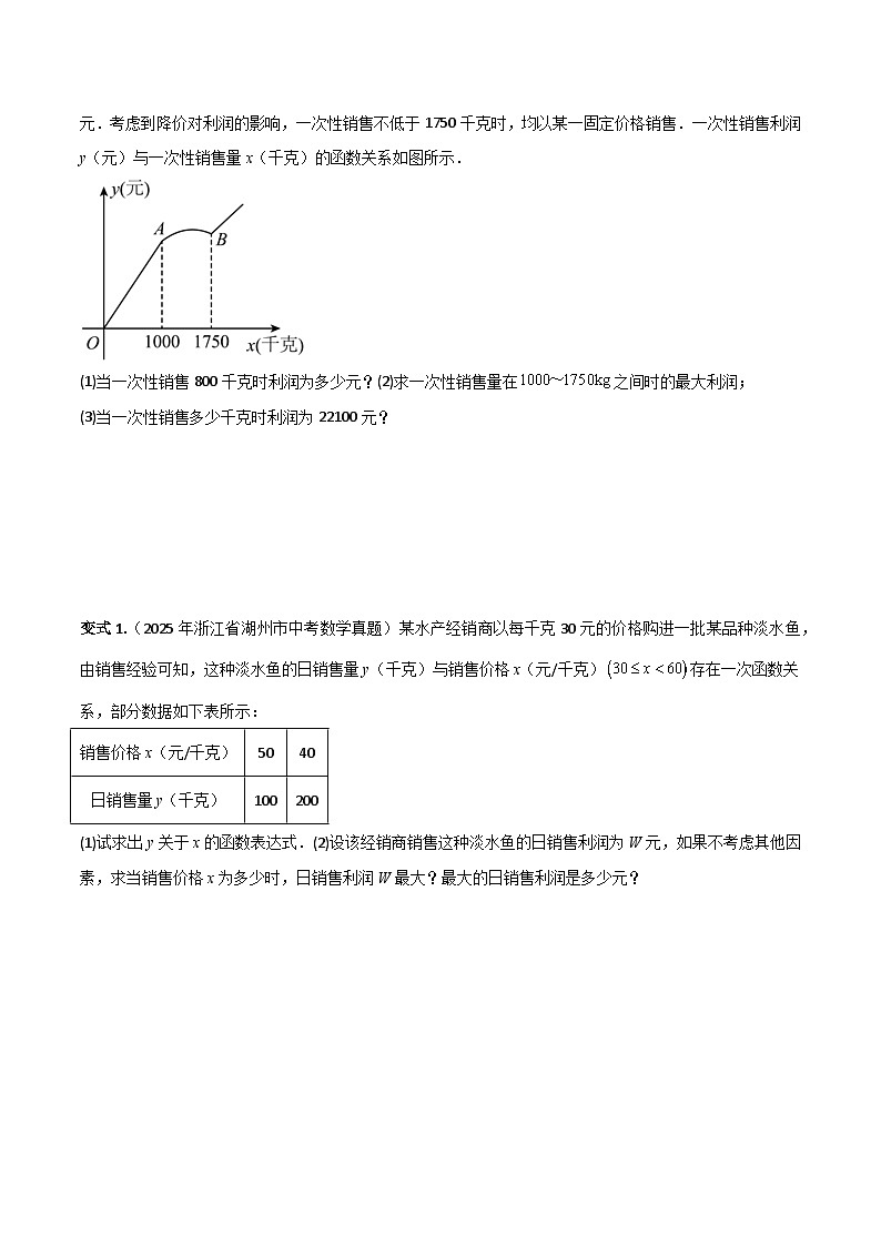 2026中考数学核心考点精讲精训练-考点13二次函数的应用（学生版+名师详解版）第3页