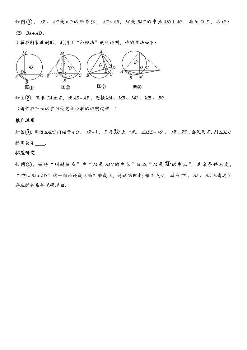 2026年中考数学压轴题专项练习-阿基米德折弦定理（学生版+名师详解版）第2页