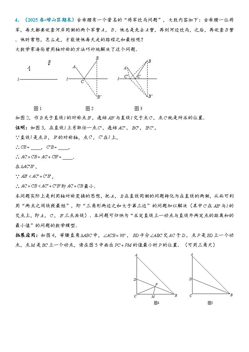 2026年中考数学压轴题专项练习-将军饮马（3）（学生版+名师详解版）第3页