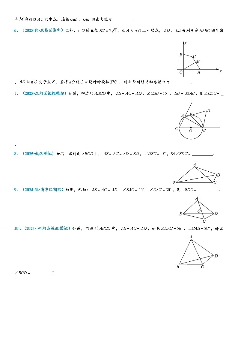 2026年中考数学压轴题专项练习-隐形圆之定点定长作圆（学生版+名师详解版）第2页