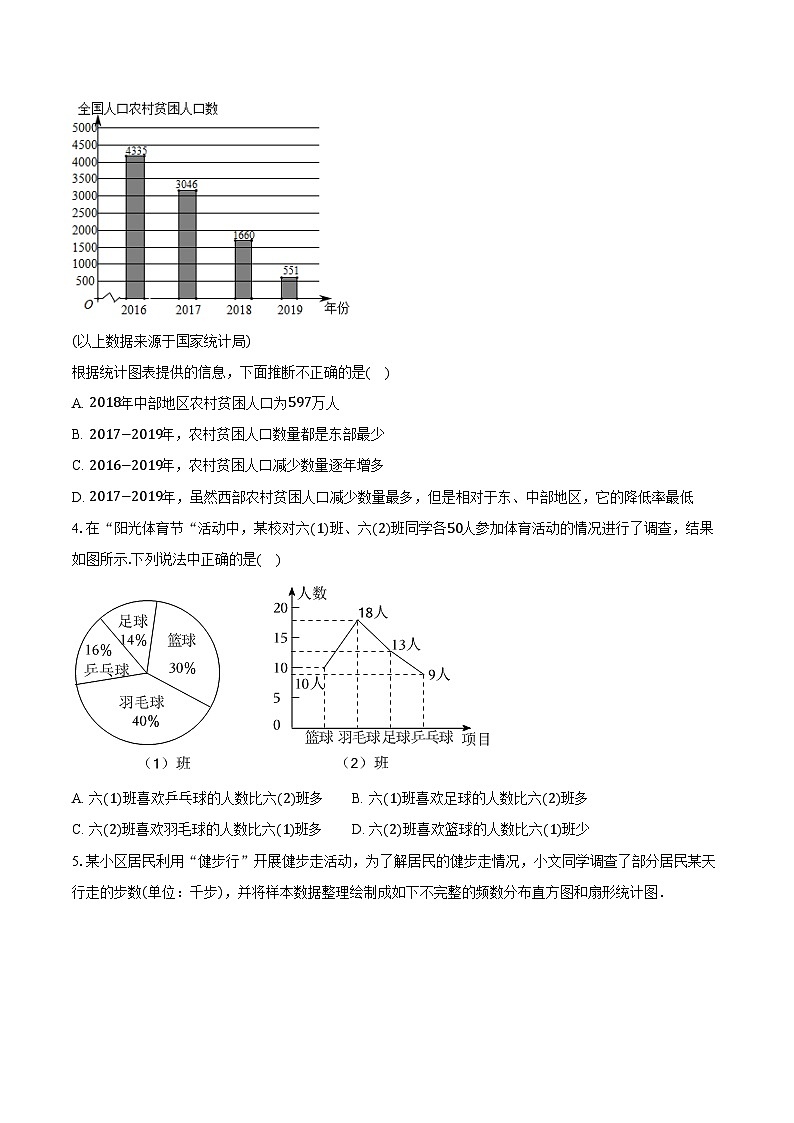 6.3数据的表示 北师大版（2024）初中数学七年级上册同步练习（含详细答案解析）第3页
