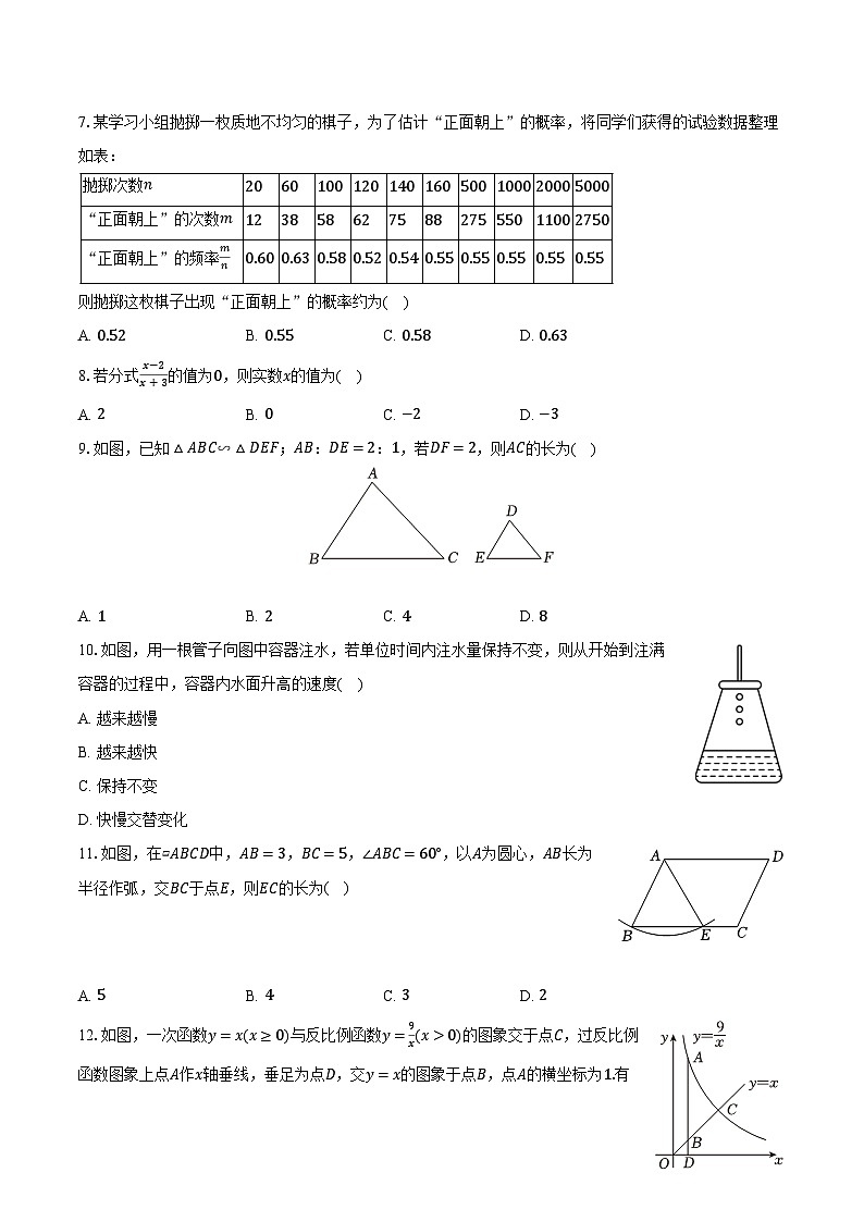 2025年贵州省中考数学模拟试卷【含答案】第2页