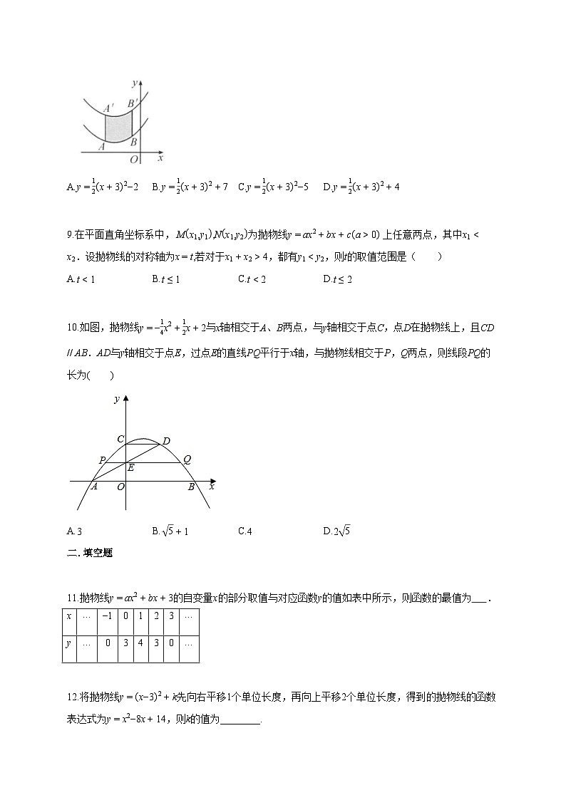 2025_2026学年初中数学[苏科版]九年级下学期《第5章 二次函数》单元测试卷(附答案)第3页