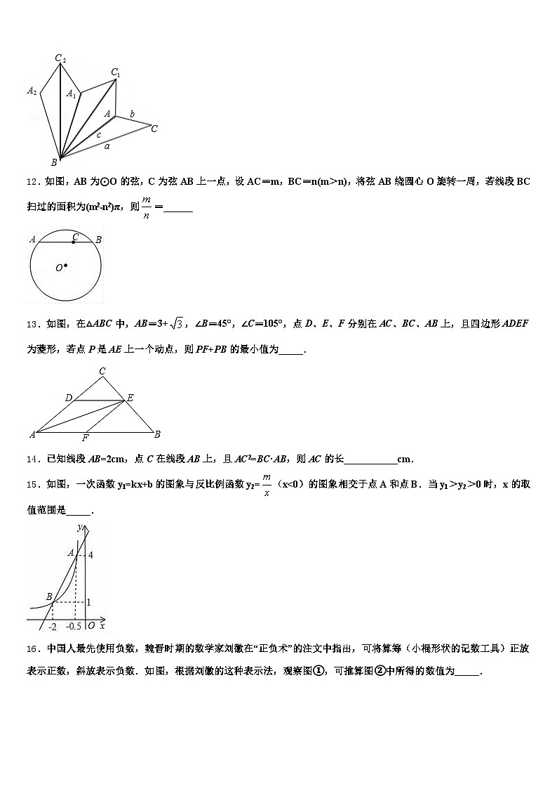 2024-2025学年丹江口市中考联考数学试卷含解析第3页