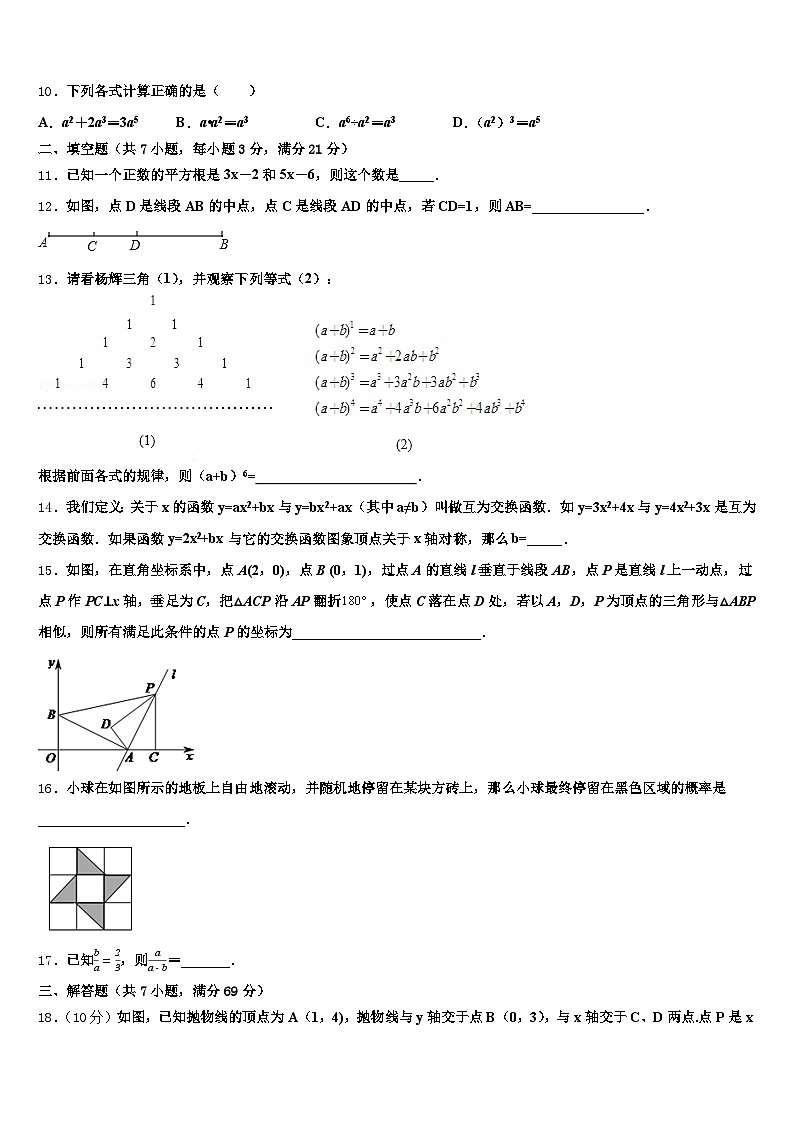 2024-2025学年河北省衡水市饶阳县中考数学考试模拟冲刺卷含解析第3页