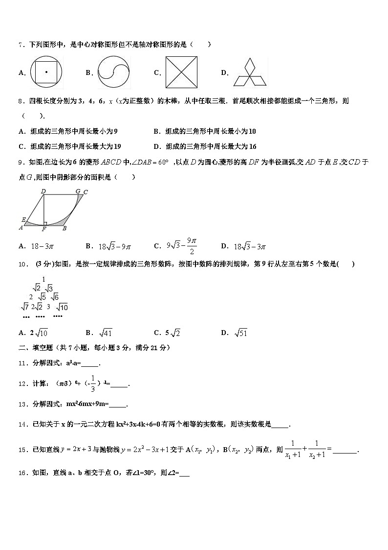 2025年眉山市彭山区中考押题数学预测卷含解析第2页