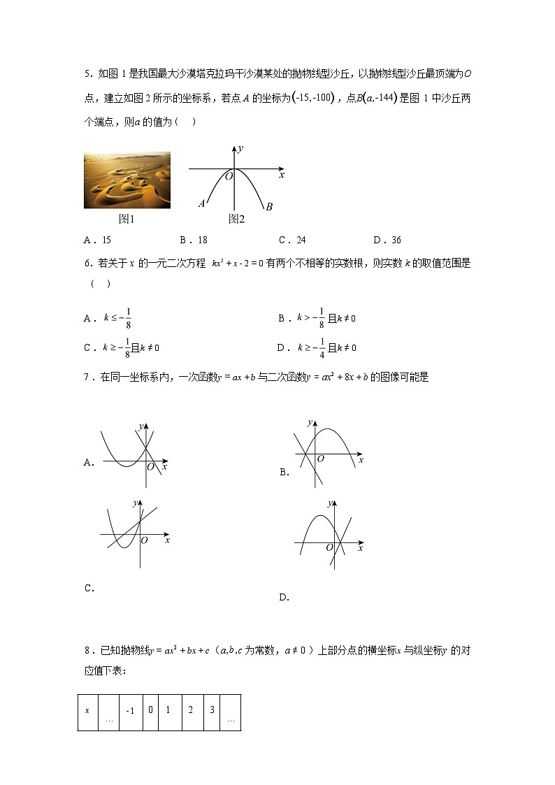 2025_2026学年九年级上册数学第一次月考[广东专用 人教版九年级上册第二十一章~第二十二章]第3页
