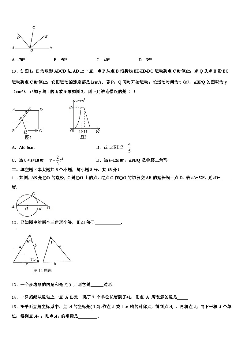 云南省红河哈尼族彝族自治州2025年中考五模数学试题含解析第3页