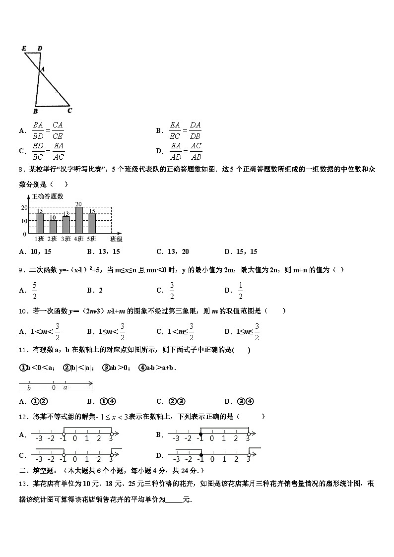2025届伊春市南岔区中考数学模拟精编试卷含解析第2页