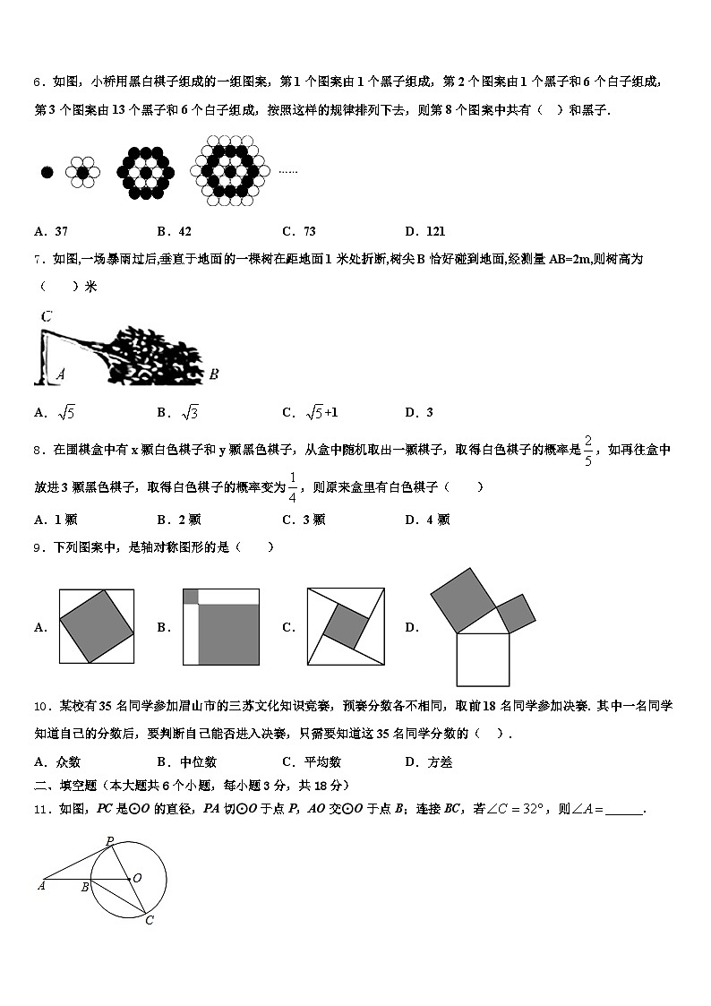 黑龙江省鹤岗市2024-2025学年中考数学最后冲刺浓缩精华卷含解析第2页