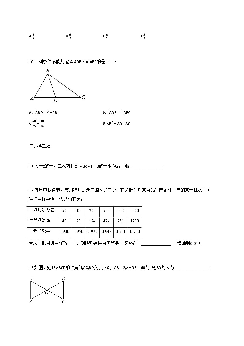 2024_2025学年河南省郑州市九年级上册期中学情调研数学试题【附答案】第3页
