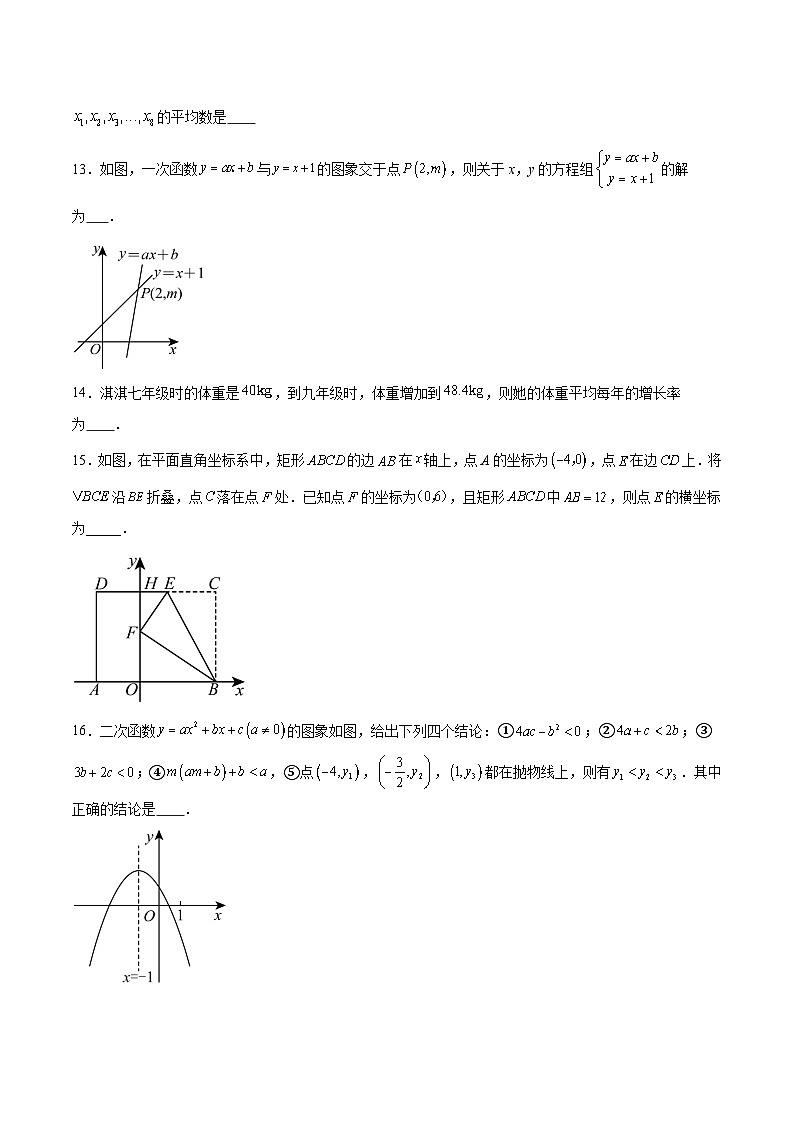 福建省福州第一中学2024-2025学年八年级下学期期末考试数学试卷(含解析)第3页
