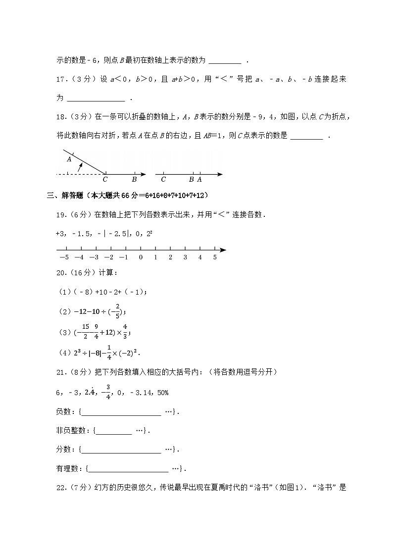 2024_2025学年江苏省淮安市第二开明中学七年级上学期第一次月考数学检测试卷（含答案）第3页