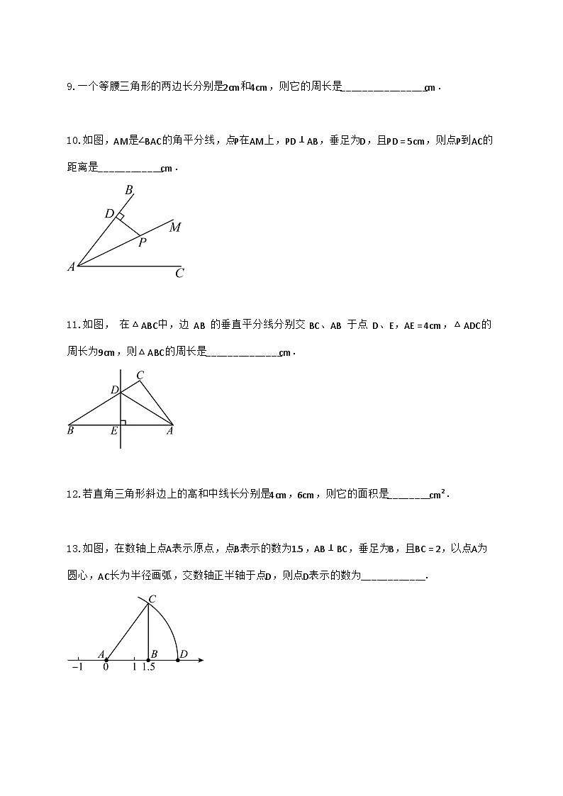 2024_2025学年江苏省连云港市赣榆区八年级上学期期中考试数学检测试卷（含答案）第3页