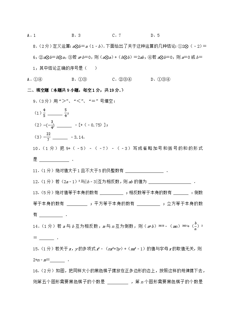 2024_2025学年江苏省南京市玄武区科利华中学七年级上学期第一次月考数学检测试卷（含答案）第2页