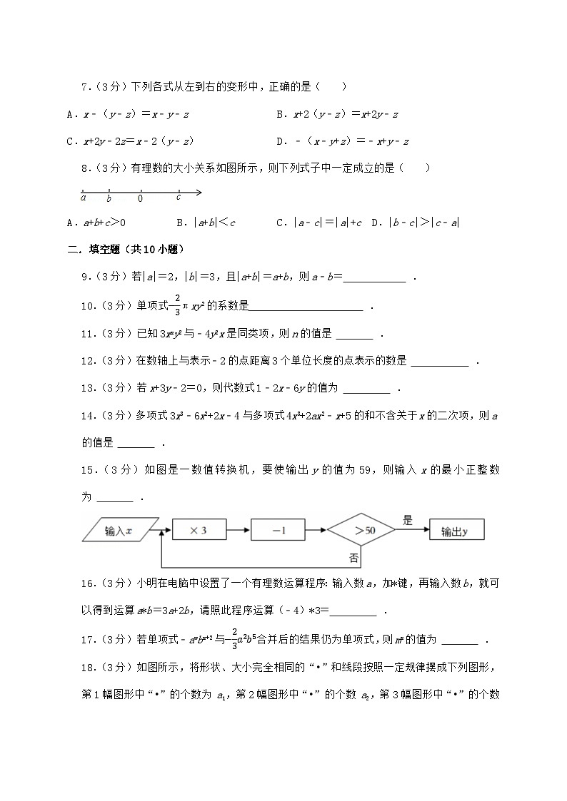 2024_2025学年江苏省苏州市七年级上学期月考数学检测试卷（10月）含答案第2页