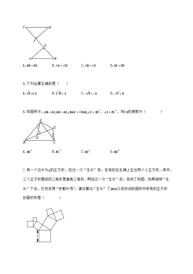 2024_2025学年江苏省镇江市八年级上学期11月期中考试数学检测试卷（含答案）第2页